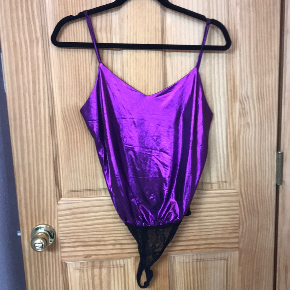 Free People Purple Bodysuit
